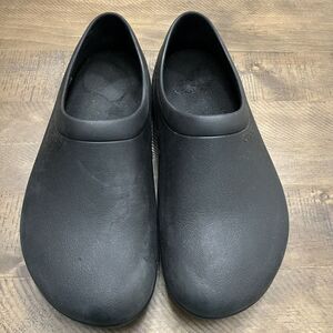 Crocs Lock Work Slip On Men 10 Shoes Black Comfort Clog Slip‎ Resistant Nurse